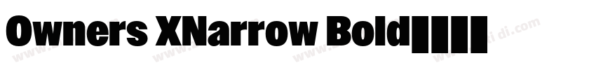 Owners XNarrow Bold字体转换